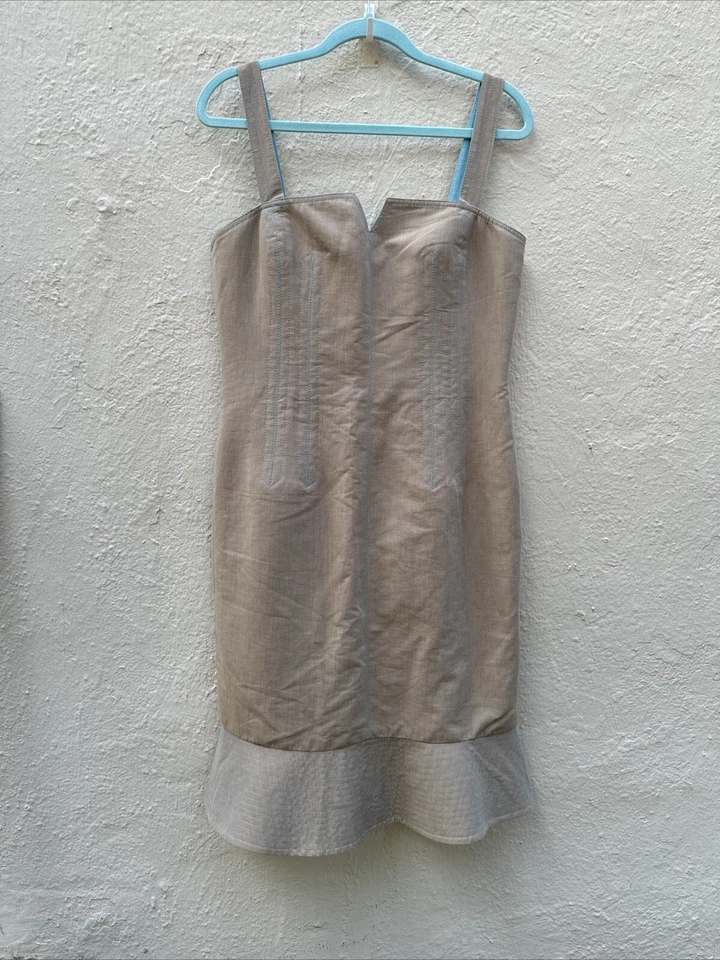 Vestido de algodón para mujer forro de seda talla 12 cambio Charles ChangLima costero ropa de carrera Foto 2 de 4