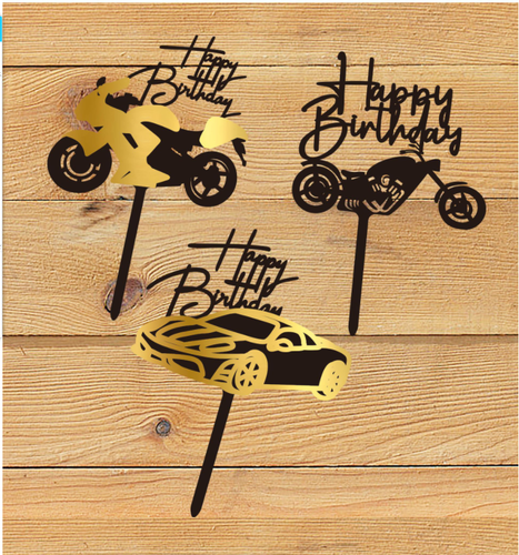 1pcs Fashion Happy Birthday Wedding Cake Topper Party Supply Event Decoration - 第 2/25 張圖片