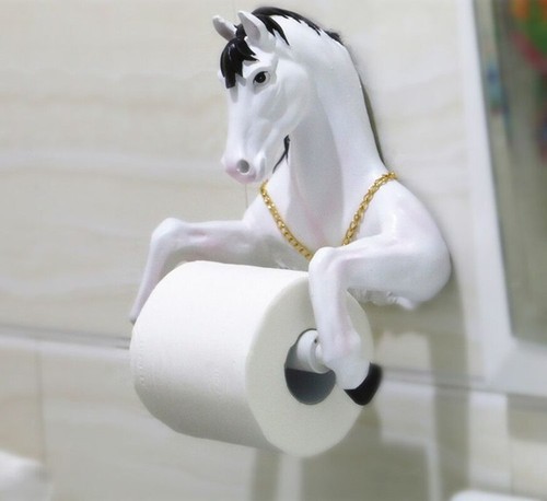 Hanging toilet paper holder wall mount creative modern bathroom paper holder
