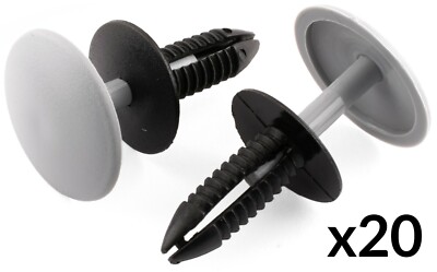 20x Clips für Ford 7x24x25mm Dachverkleidung Schiebehalter Grau Kunststoff E866241SS2M