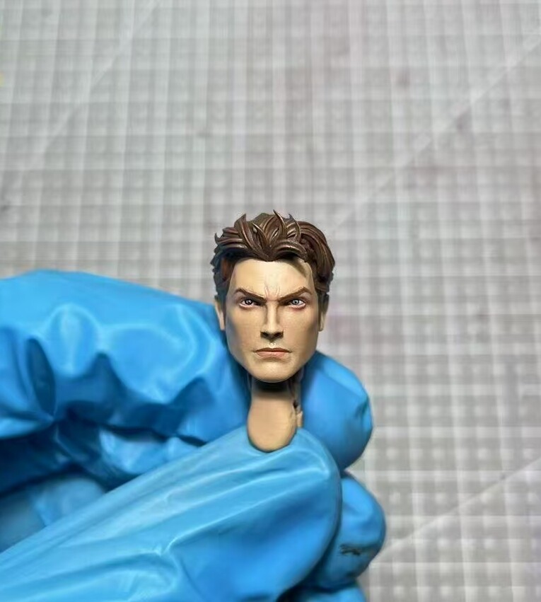 1/12 Painted Peter Parker Game Real Face Head Carved Fit 6'' Mafex ...
