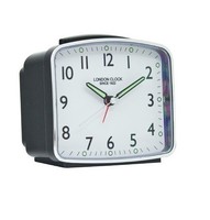 London Clock Company Rectangular Case Alarm Clock Finish: Black London Clock Company Rectangular Case Alarm Clock Finish: Black
