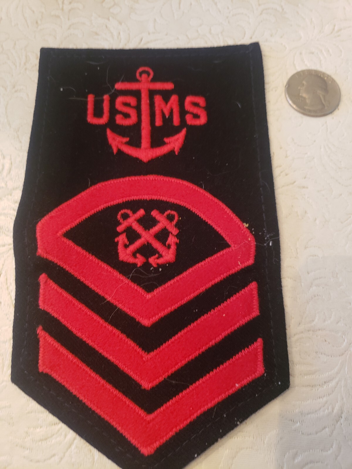 WWII USMS US Maritime Service CHIEF BOATSWAIN'S MATE Rate Patch 1943