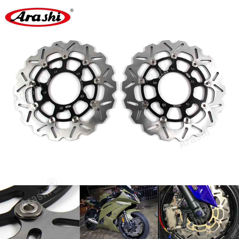 For Yamaha FZ8 /Fazer 8 800 2011-2015 Front Rear Brake Disc Rotor Brake Pads — 第 3/4 张图片