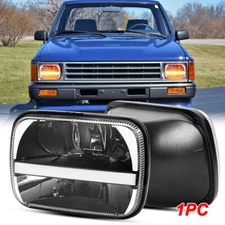 5x7" 7x6 LED Headlight Turn Signal DRL Hi-Lo Beam For Toyota Pickup Truck Celica