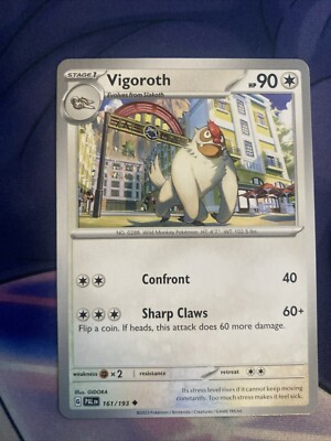 Pokemon TCG Paldea Evolved Vigoroth 161/193 | eBay