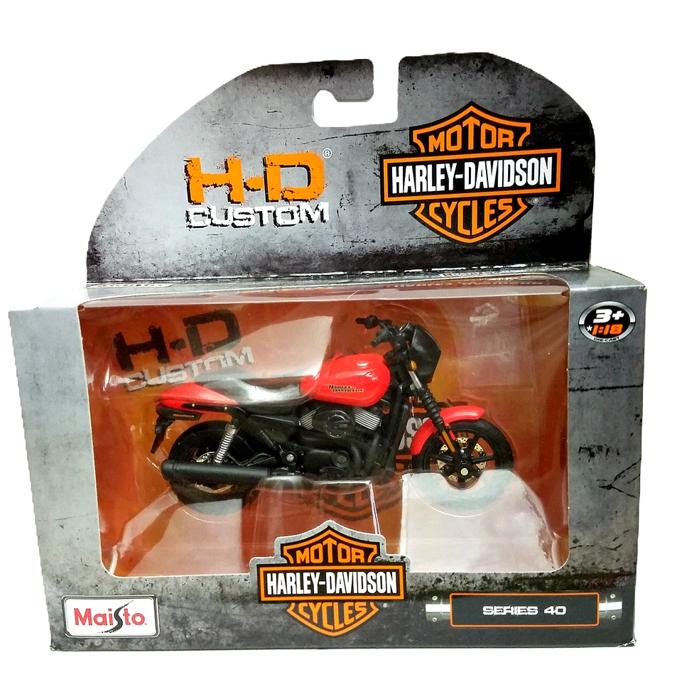 Harley-Davidson Street 750 Maisto 2015 rojo y negro 31360/40 1/18 diecast #07313 Foto 2 de 4