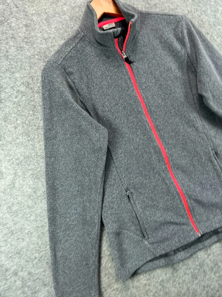 Chaqueta polar C9 Champion para mujer gris medio rosa ribete cremallera manga larga activa 1 Foto 2 de 4