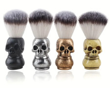 SKULL SHAVE Synthetic Hair Bristle Shaving Brush, Choice of 4 Colors