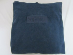 navy tonal box logo hoodie