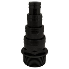 1.25" BSP THREADED 38mm 32m 25mm 20mm FLEXI PIPE HOSE TAIL KOI/FISH/POND/FILTER