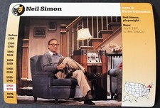 Neil Simon  Grolier Card, 1995 issue