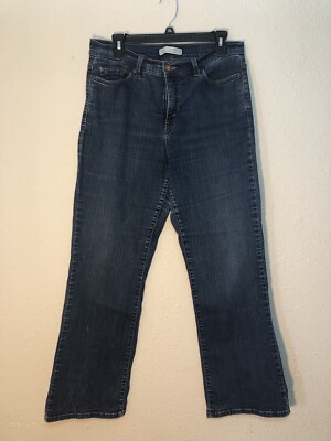 Levis 512 Womens Jeans Blue Perfectly Slimming Bootcut High Rise Stretch 14M