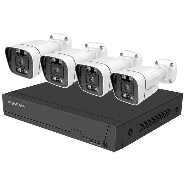 Foscam FN9108E-B4-2T   LAN IP-Kit videocamere sorveglianza 8 canali con 4 camere