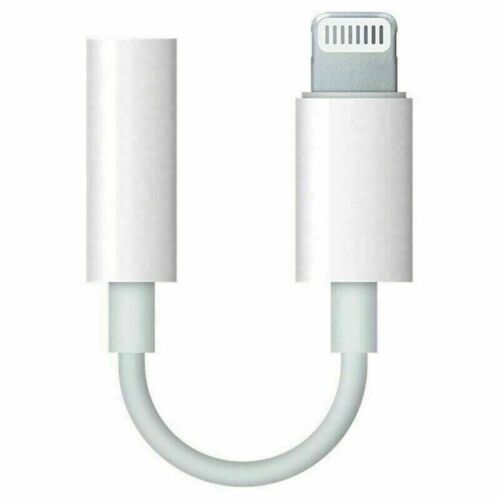 Apple Lightning to 3.5 mm Headphone Jack Adapter - White - Bluetooth  - Zdjęcie 1 z 8