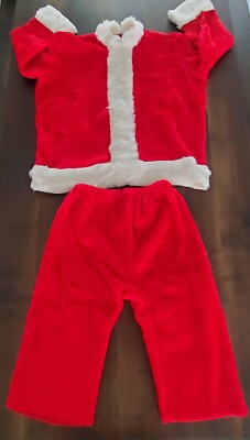  Vintage Santa Claus Costume by Rubies Costume Co. Richmond Hill, N.Y. 2 piece