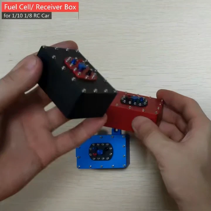 Metal Fuel Cell Receiver Box for 1/8 1/10 RC Rigs Crawler Capra D90 SCX10 VS4-10 - Image 2 of 4