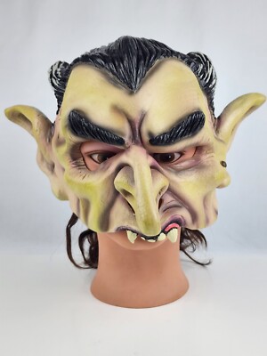 2002 Disguise Brand Halloween Mask Vampire Dracula Half Mask Upper Face Cover