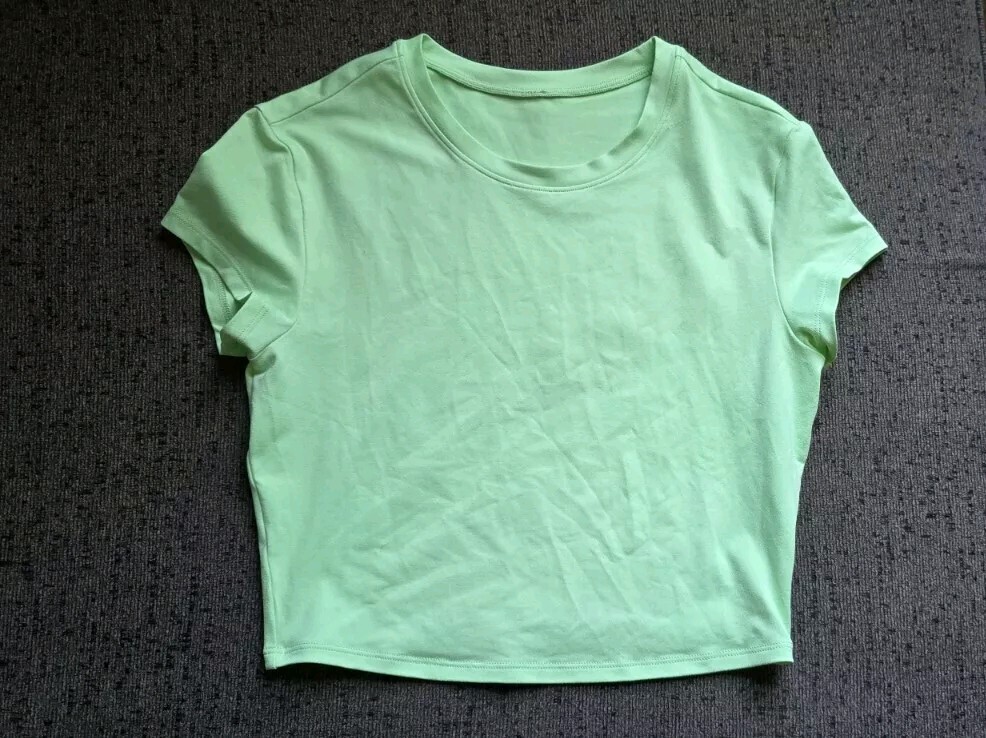 Alo Yoga Soft Crop Finesse Short Sleeve in Ultra Mint Size XS | eBay