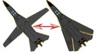 F-111C RAAF 1SQN Swing Wing Metal Badge / Lapel Pin
