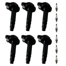 6X Iridium Spark Plug & 6X Ignition Coil Pack For 10-12 Ford Flex 3.5L V6 UF612