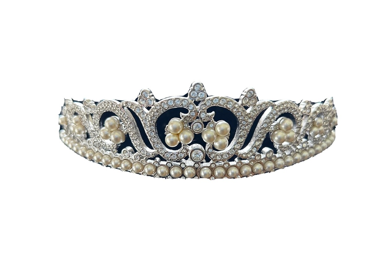 Elegant Bridal 100% Swarovski Crystal Tiara NOBLESSE Swarovski Crystal Wedding Tiara | EDEN LUXE Bridal main image 2