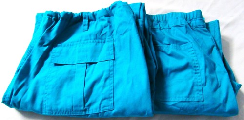 Scrub Bottoms Pants Med-Surg Nurse Women Female Green Color Size L Lot of 2 GC