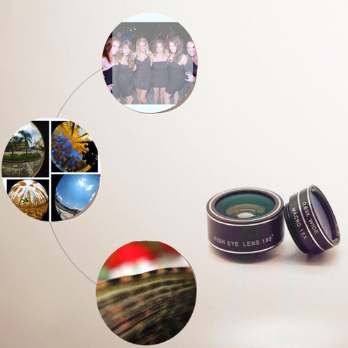 Eye Lens Super Wide Angle Lens Phone Macro Lens Cell Phone Lens Kit - 第 5/11 張圖片