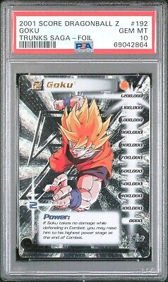 PSA 10 Limited Hi-Tech Foil Goku 2001 Trunks Saga #192 DBZ PSA 10 Limited Hi-Tech Foil Goku 2001 Trunks Saga #192 DBZ