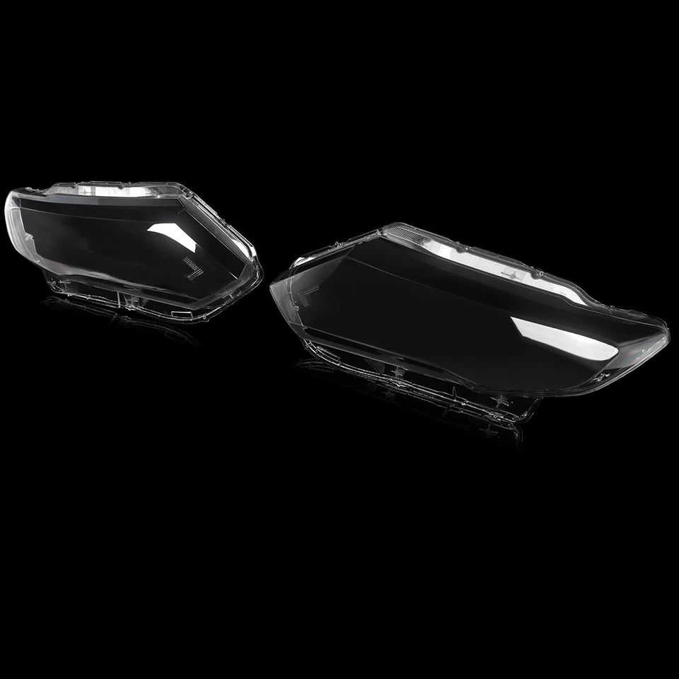 For Nissan X-Trail 2017-2020 Front Headlight Lampshade Lens Cover Clear Pair - Image 3 of 4