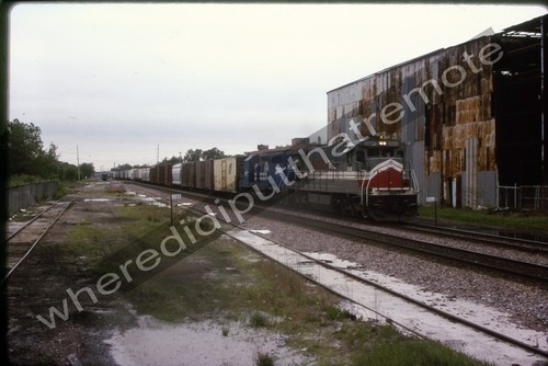 Original Slide General Electric GECX 3006 GE C30-S7 Maywood ILL 7-91 (5P) (MJ)