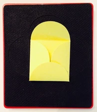 Sizzix Large Red Original Die Cutter ~ ENVELOPE, SQUARE w/ PETALS  ~ Scrapbook