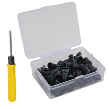 61x Car Tubeless Vacuum Tyre Puncture Repair Kit Screw Nails Tire Patch Plug US