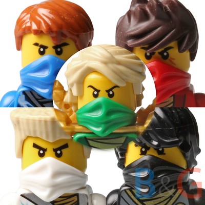 LEGO Ninjago Set/5 Rebooted Zane Cole Lloyd Kai Jay w/ Techno