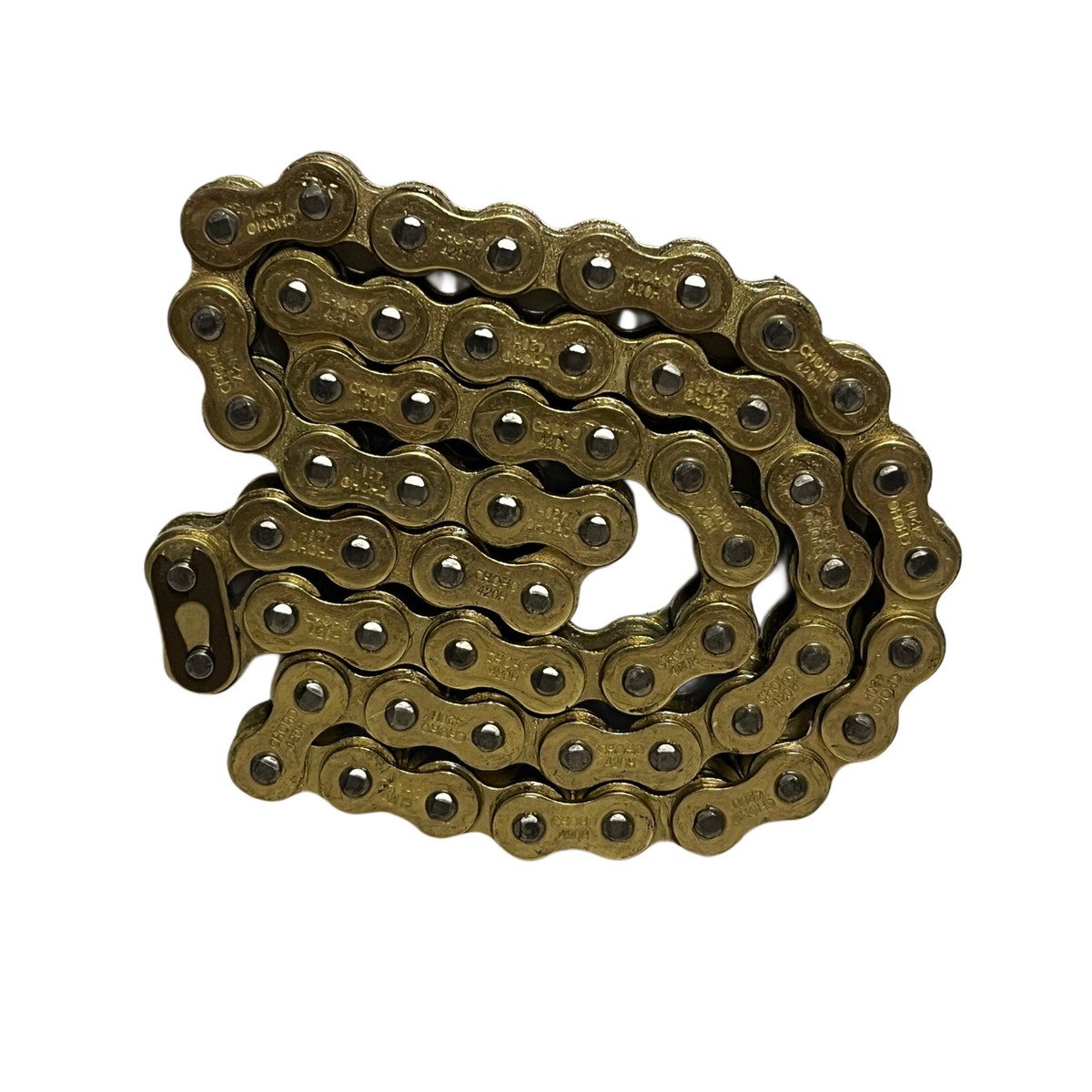 New Gold Motorcycle Chain 428-54 Links Kids Bike or Spares