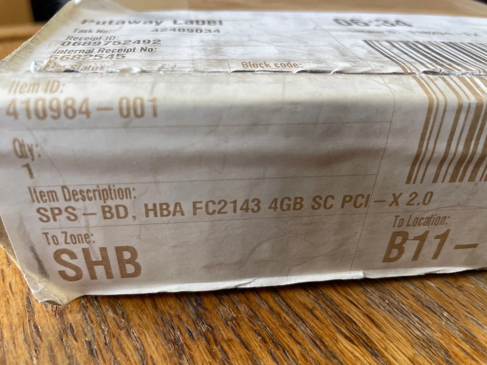 Emulex 410984-001 SPS-BD, HBA FC2143 4GB SC PCI-X 2.0 - Image 3 of 3