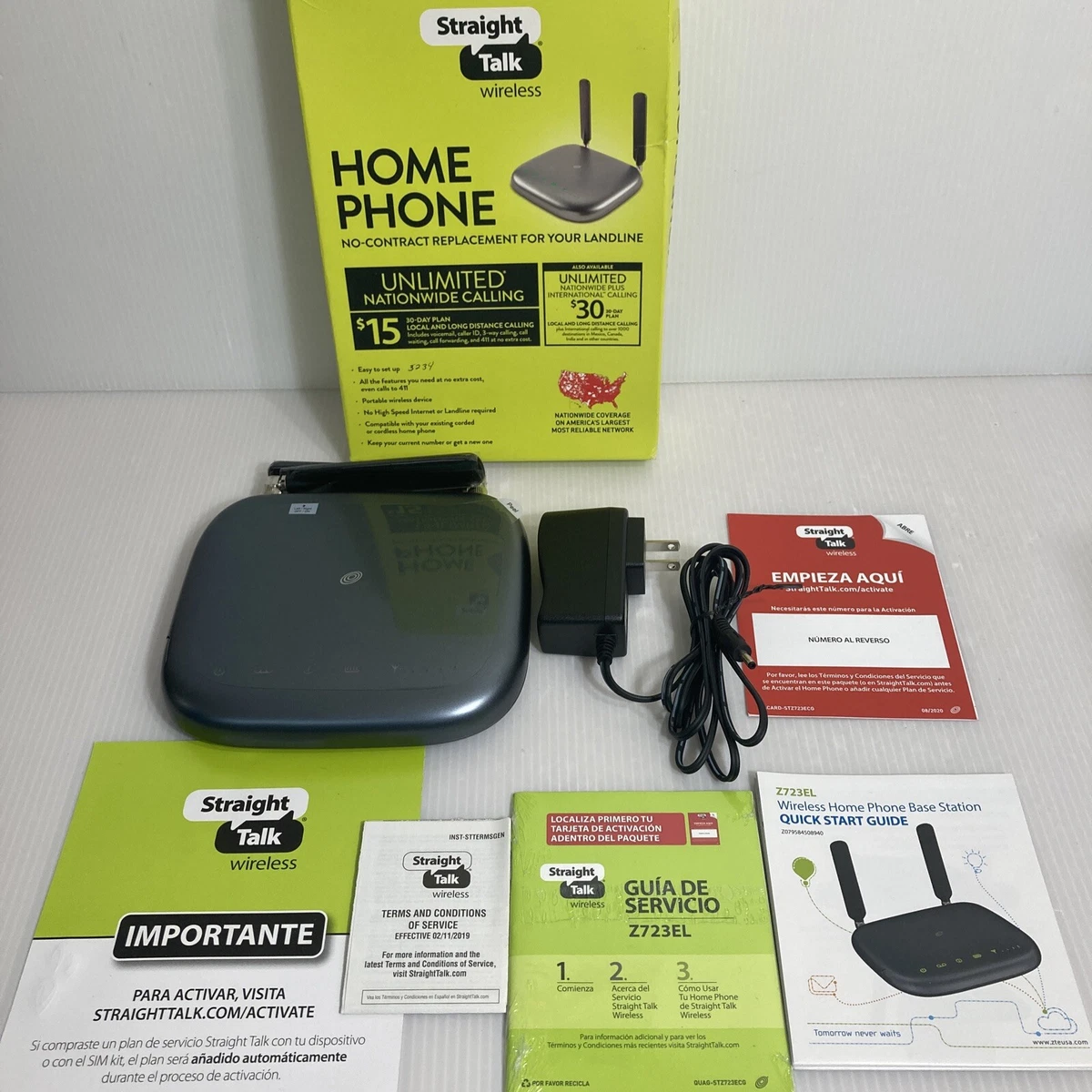Straight Talk STZEZ723ECPWP Wireless Home Phone Service