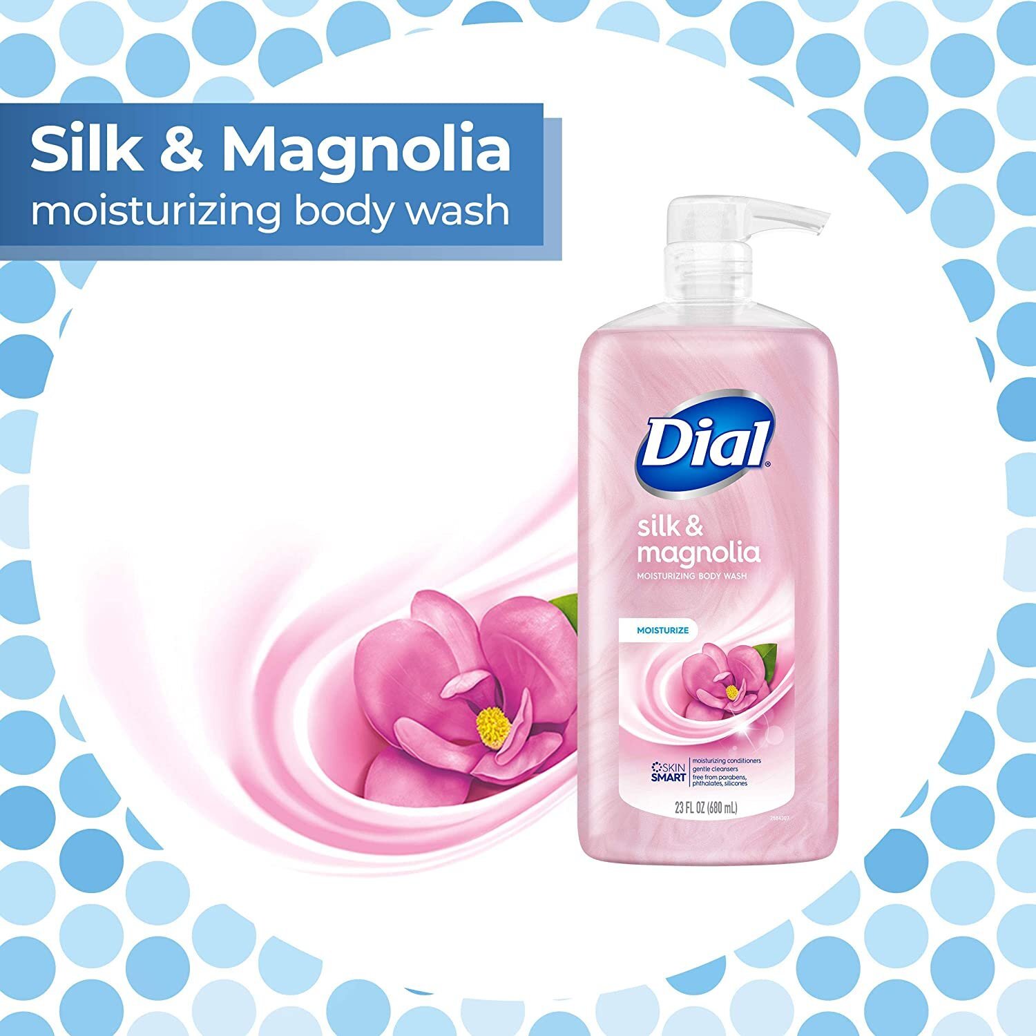 Dial Body Wash, Silk & Magnolia, 23 fl oz (Pack of 3) eBay