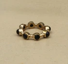 Eternity Black Onyx Band Ring Silver Ring Mens Pinky ring Birthday gifts