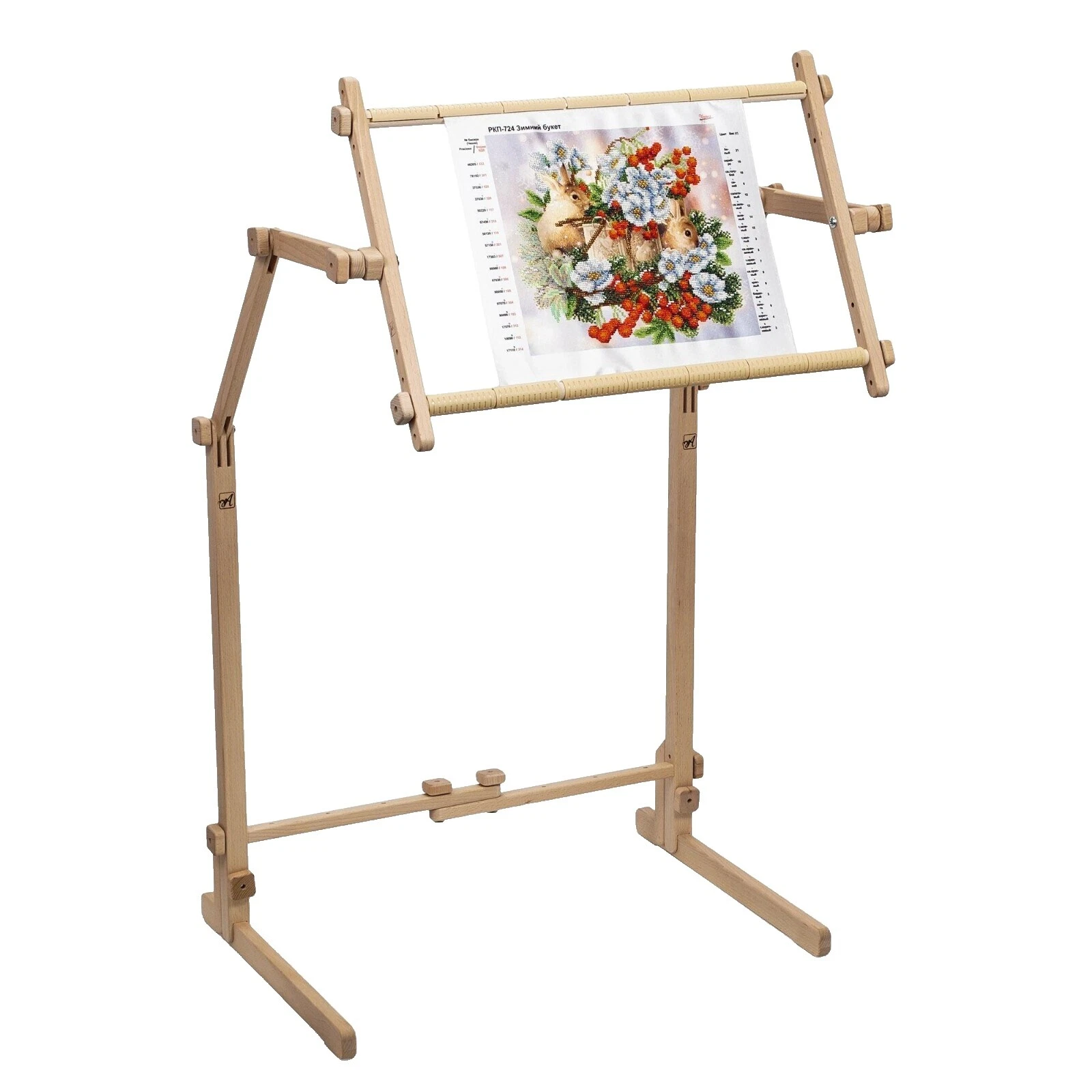 Marcos rectangulares de madera desplazamiento bordado a mano