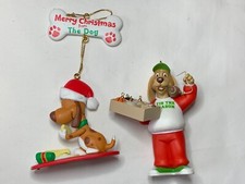 Christmas Novelty Dogs Ornament lot 63