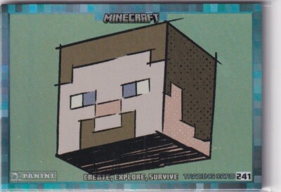 Panini Minecraft 3 Create, Explore, Survive Trading Card Nr. 241 Steve Holo