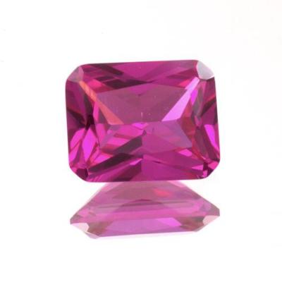 AAA Rated Lab Created Bright Pink Sapphire Emerald Shape (10x8mm - 12x10mm)