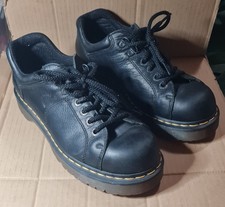 Vintage Doc Martens 8312 Air Wair Chunky Black Oxford Shoes Men's Size 10 US Low