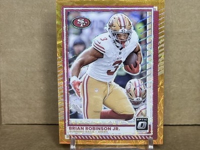 2025 Panini Donruss Optic Brian Robinson Jr. Orange Scope Prizm /79 49ers #25 SP