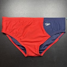 Men  s SPEEDO Swim Briefs Euro Brazilian Size 36 High Risk Red Eco Endurance