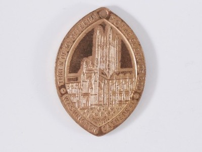 1898 Washington National Cathedral Opfer Anhänger Medaille St Peter Paul