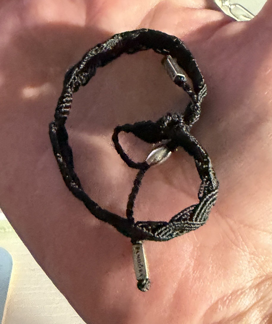 Authentic Pandora black Braided Macrame Bracelet … - image 1