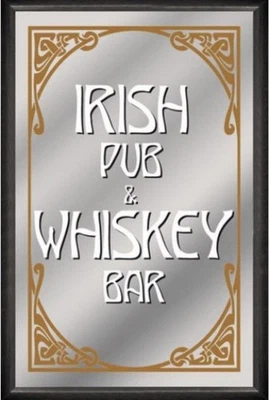 Irish Pub Whiskey Bar  Spiegel Food Mirror Wandspiegel Bar Kneipe Restaurant - Bild 1 von 4