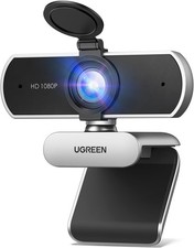UGREEN Webcam, Full HD 1080P/30fps Webcam for Laptop, Clear Stereo Audio Mics, 